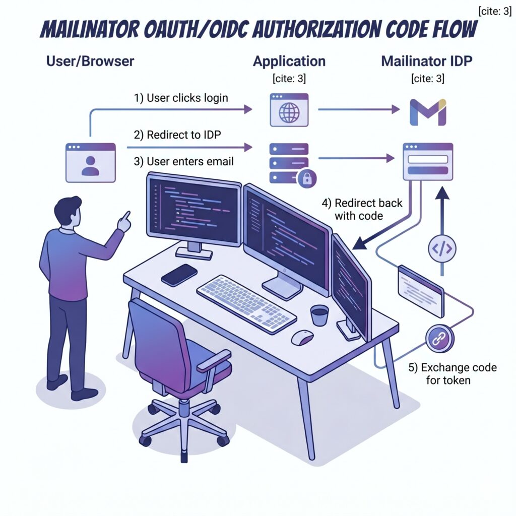 OAuth/OIDC authorization code flow.